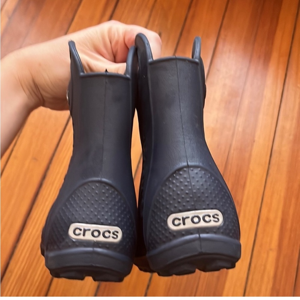 Crocs Navy Blue Handle It Rain Boots Sz C7